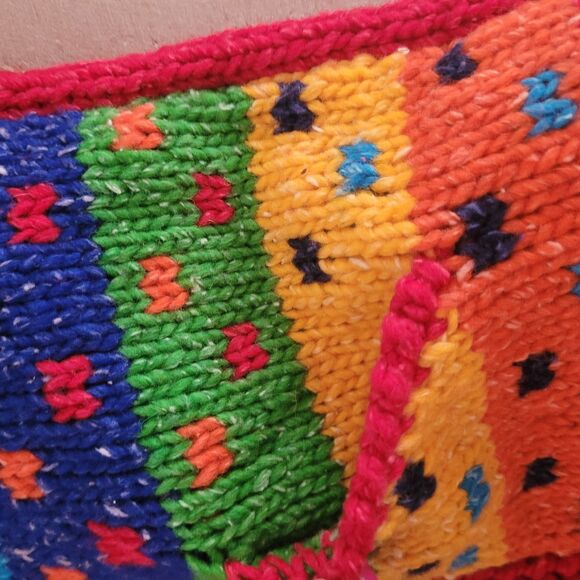 NEW Invisible World unisex kids sweater wool knit color handmade Juneau Alaska - Picture 5 of 14